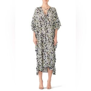 See by Chloé Ruffled Floral-Print Caftan Dress